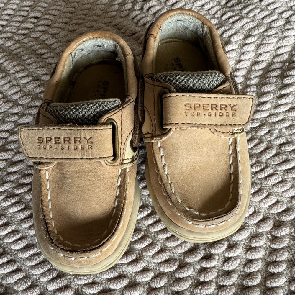 Sperry Toddler Tan Boat Shoes